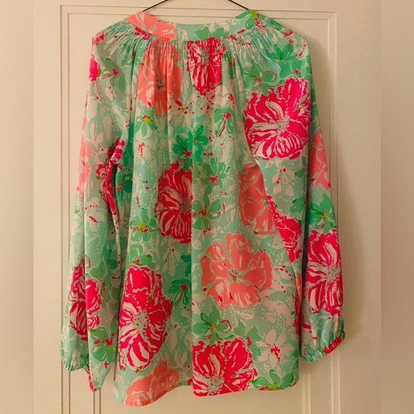 Lilly Pulitzer Elsa Silk Top in Floral - Picture 2 of 4